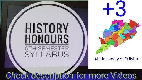 history honours 6th semester syllabus Sambalpur University  @HareshBehera