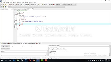 tutorial DEV-C++     IF, ELSE EDAD DE UNA PERSONA