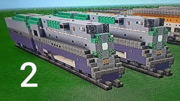 Minecraft Santa Fe Blue Goose train Tutorial Part 2