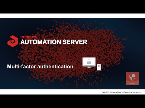 Multi-factor authentication  - CODESYS Automation Server 💻📱🔑