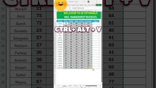 📊 Excel में Student Marksheet 2025 बनाना सीखें ⚡ 30 Seconds Trick!#Excel #Marksheet #ExcelTips