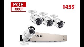 📹 Готовый комплект видеонаблюдения ZOSI, 8ch/4cam, 145$, POE, Unpack&Test / ALIEXPRESS 🔓