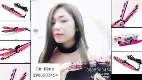 Cách Sử Dụng Lược Điện Nova 3in1 Bấm Duỗi Uốn 8890