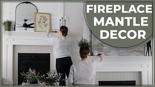 How To Style A Fireplace Mantel || Decorating Ideas For Fireplace Mantel || Mantel Decorating Ideas