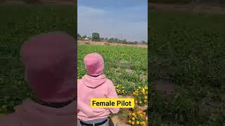 female Drone pilot #female #dronepilot #agriculturedrone