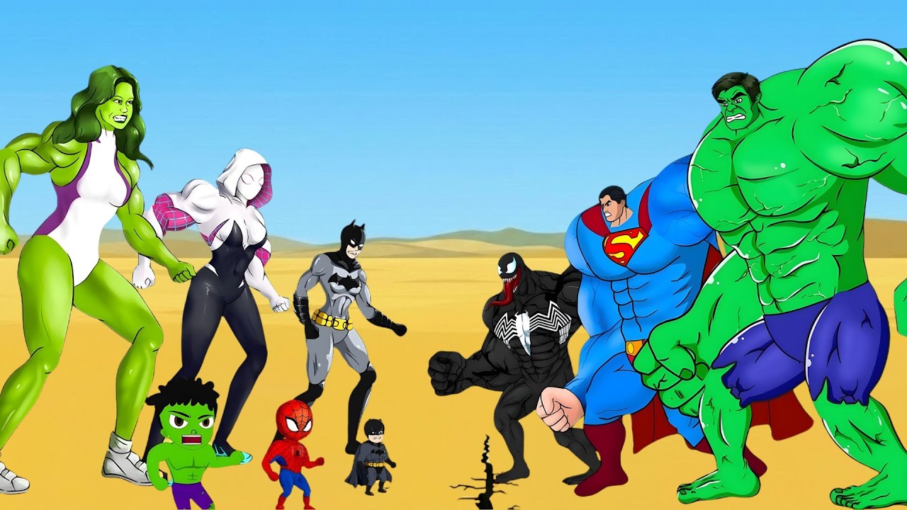 Long Slide Game With Elephant Gorilla Buffalo Hippopotamus Tiger - 3d Animal Game - Funny 3d Animals