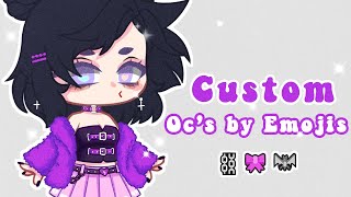 Ocs by emojis but im drawing them :) ✨ { With props | Free to use | Gacha }