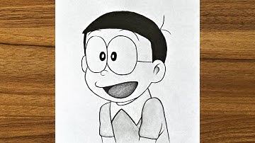 How to Draw Nobita from Doraemon || Easy drawing ideas for beginners || Pencil drawing step by step