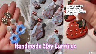 Handmade Polymer Clay Earrings | Tik Tok Compilation