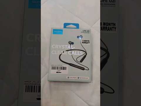 Sound core by Anker Life U2i wireless headphone : #foryou #neckband #gadgets #unboxing