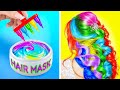 COLORFUL BEAUTY AND HAIR HACKS FOR GIRLS || DIY Girly Tricks And Make Up Ideas By 123 GO Like!