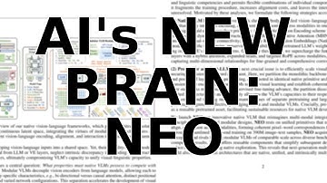 NEO: The New AI Brain That Learns to See and Read Simultaneously