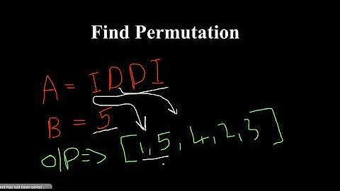 Find Permutation | InterviewBit | codingbose in malayalam