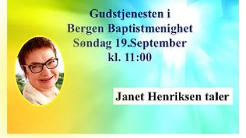 Tale Sndag 19 September 2021 av Janet Henriksen