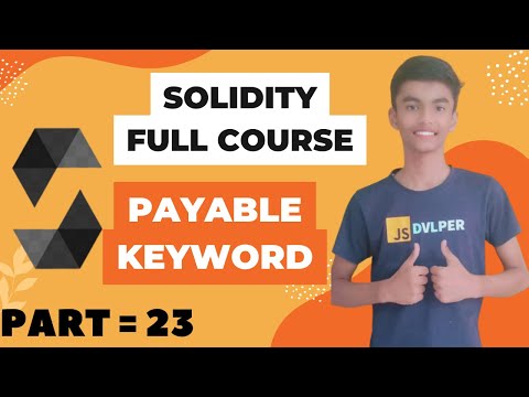 Solidity full course | Payable Keyword in Solidity | Part - 23 | Hindi