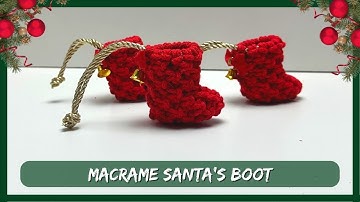 DIY Easy Macrame Santa
