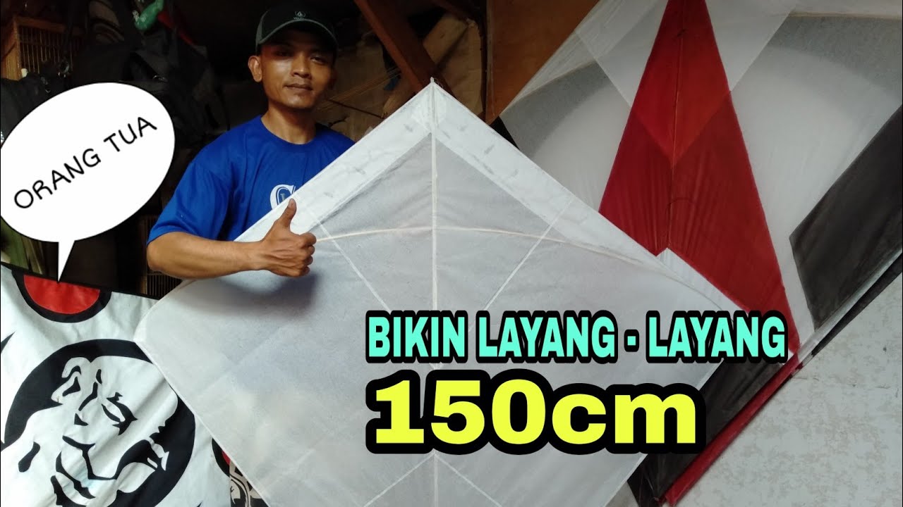 Cara Membuat Layang Layang Besar 150cm | Cara Mudah Versi Mardian #5