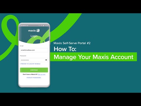 Maxis Self Serve Portal #2 – Managing your Maxis accounts