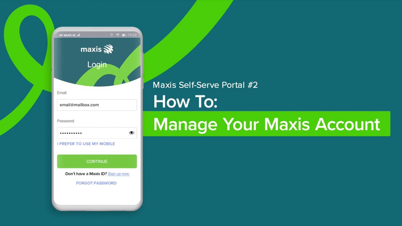 Maxis Self Serve Portal 2 Managing Your Maxis Accounts Youtube