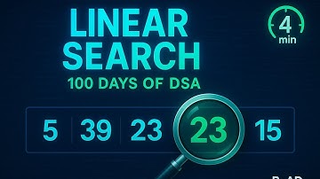 What is Linear Search in DSA??? In 4 mins