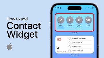 How To Add A Contact Widget to iPhone Home Screen