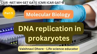 DNA replication in prokaryotes l Fundamental process l csir net dbt jrf merge new syllabus