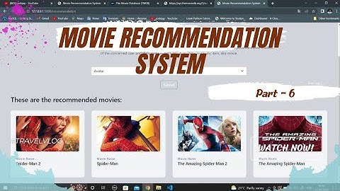 Website designing for machine learning project | Movie Recommender system | Deploy ML project
