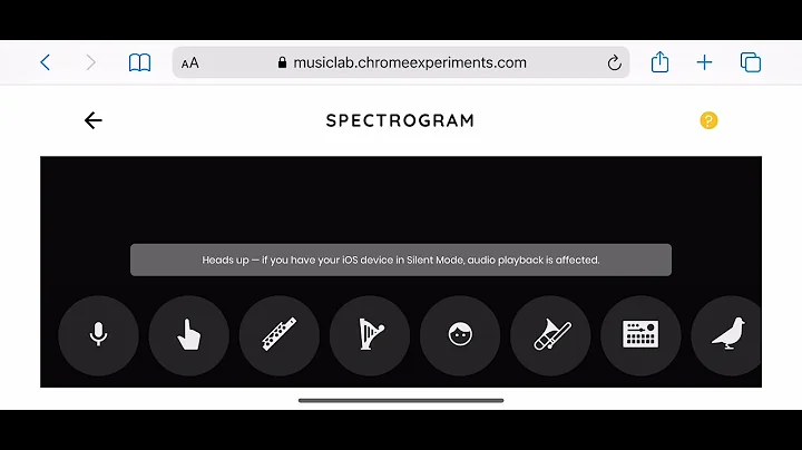 How Can I Spectrogram On Chrome’s Music Lab :(