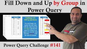 Fill Down and Up by Group in Power Query - Challenge 141