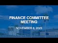 Finance Committee Meeting