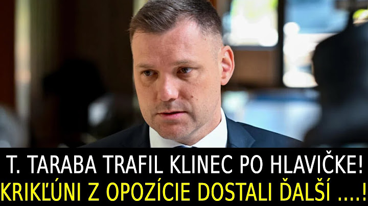Taraba trafil klinec po hlavičke! Krikľúni z opozície dostali ďalší preplesk!