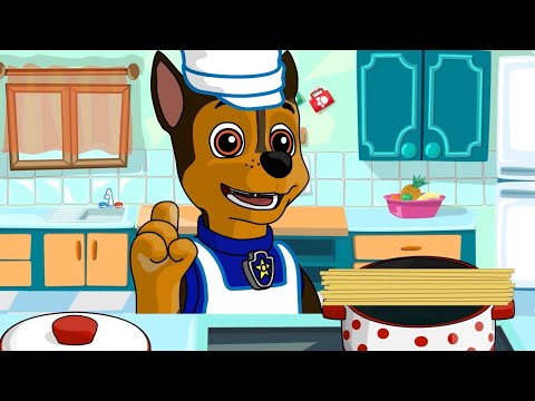 Paw Patrol Cooking बच्चों के लिए कार्टून - एवरेस्ट के लिए पिल्ले कुक फूड!