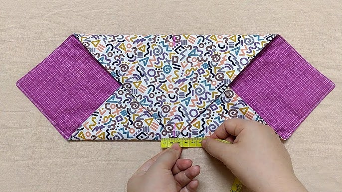 Folding and Seaming an Origami Bag - Stitches n Scraps