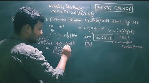 Quantum Mechanics Solution|CSIR-NET 2019(June)|Part-I|Physics Galaxy|