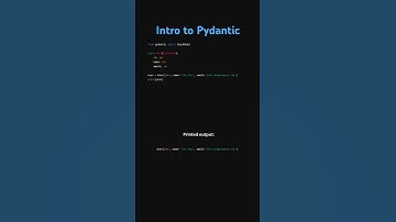 Intro to Pydantic