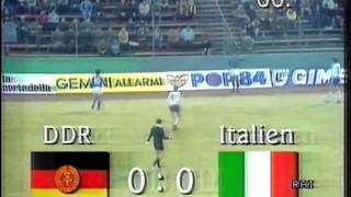 Olympic 88 Qualifier DDR v Italy 25th MAR 1987