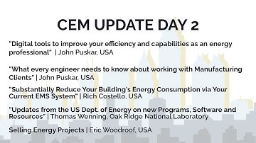 Eric Woodroof | CEM Update 2022