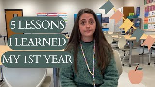 5 Lessons I Learned My First Year Teaching 👩‍🏫