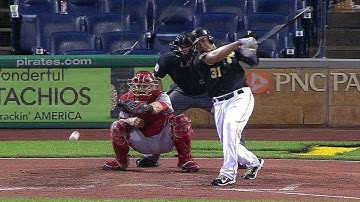 CIN@PIT: Tabata singles to center to score Polanco
