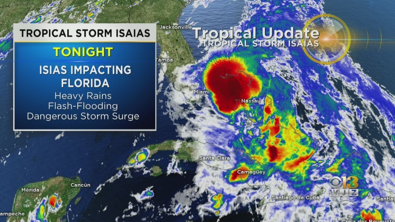 Tropical Storm Isaias Heads Toward Florida; Could Reach Maryland Early ...