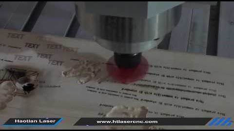 HT 3040 mini cnc router machine working on the wood to engraving