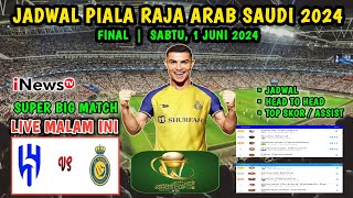 Jadwal Final Piala Raja Arab Saudi Malam Ini ~ AL NASSR vs AL HILAL ~ King's Cup 2024