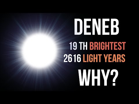 Deneb! Very distant yet one of the brightest stars in the night sky.