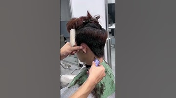 Lại cắt kéo đây ạ #xuhuong #trending #thinhhanh #fyp #tạokiểutóc #sidepart #twoblock #layer #ivyleag