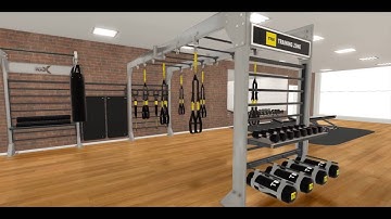 3D gym walkthrough video