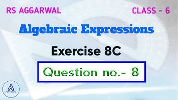 Ex 8c q8 rs aggarwal class 6| chapter 8 exercise 8C Q8| cbse