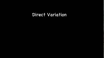 Lesson 8: Direct Variation
