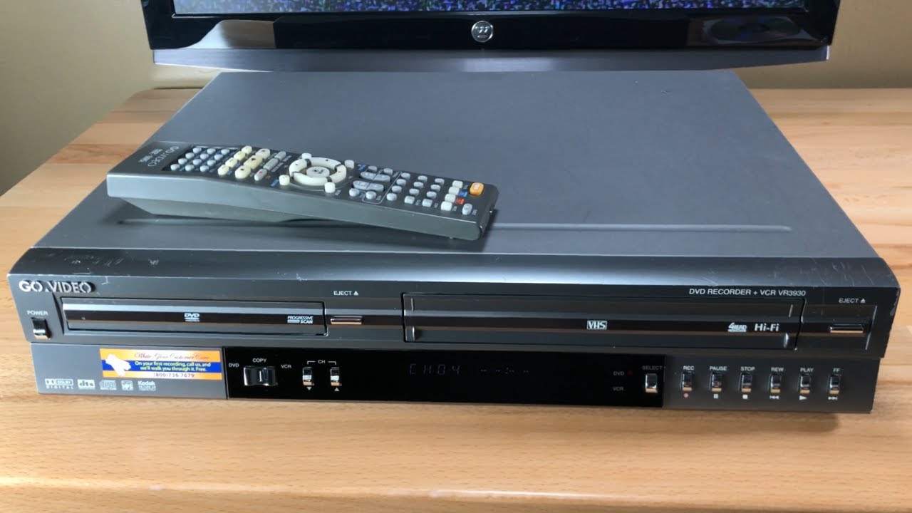 GO VIDEO VR3930 VCR DVR Combo Part 1 YouTube