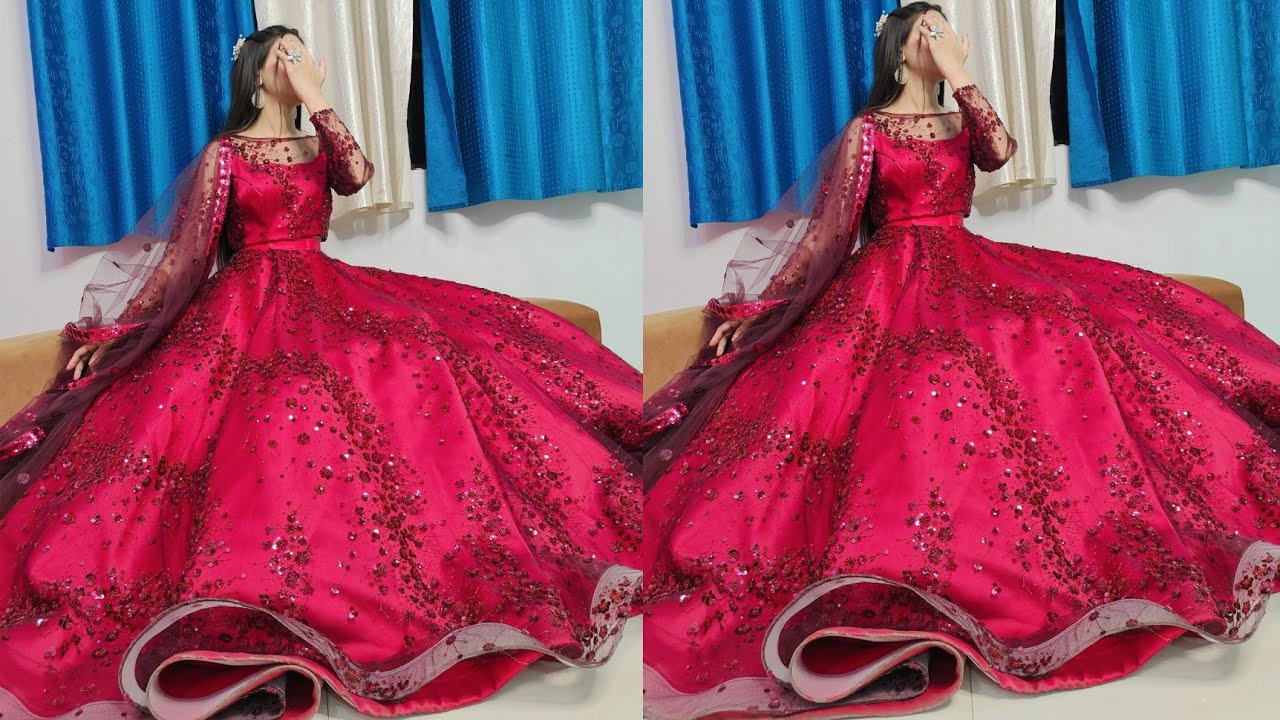 Various styles - red lace ball gown and A-line wedding/prom dress