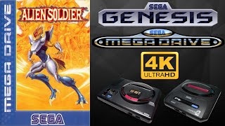 Alien Soldier [SEGA GENESIS / MEGA DRIVE] Gameplay Walkthrough FULL GAME [4K60ᶠᵖˢ🔴]